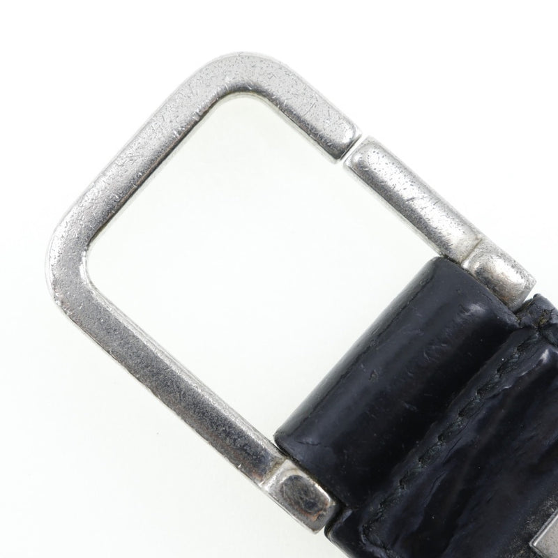 [gucci] gucci钥匙环钥匙链g图案金属X搪瓷银/黑色钥匙环中b级