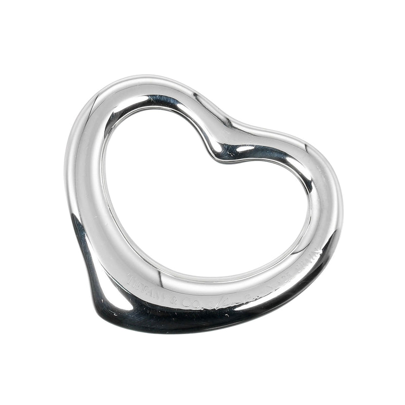 [Tiffany & co.] Tiffany 
 Top de colgante de corazón abierto 
 Silver 925 alrededor de 3.76 g de corazón abierto damas un rango