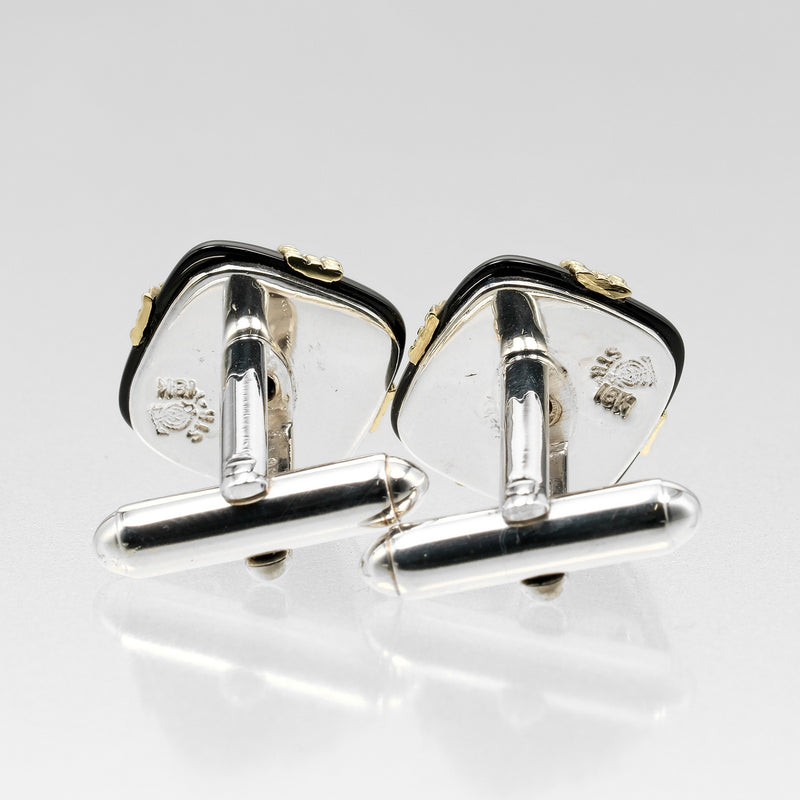 [TIFFANY & CO.] Tiffany 
 Cuffs 
 Silver 925 x K18 Yellow Gold x Onyx Unisex A Rank