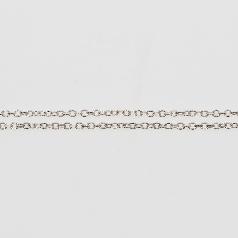 [Tiffany＆Co。] Tiffany开放心银925 x粉红色的蓝宝石女士项链
