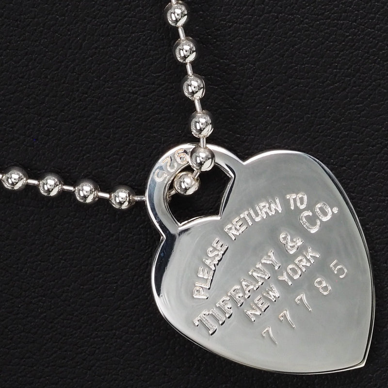 [Tiffany＆Co。] Tiffany Heart Tag返回TOU Silver 925女士项链A等级