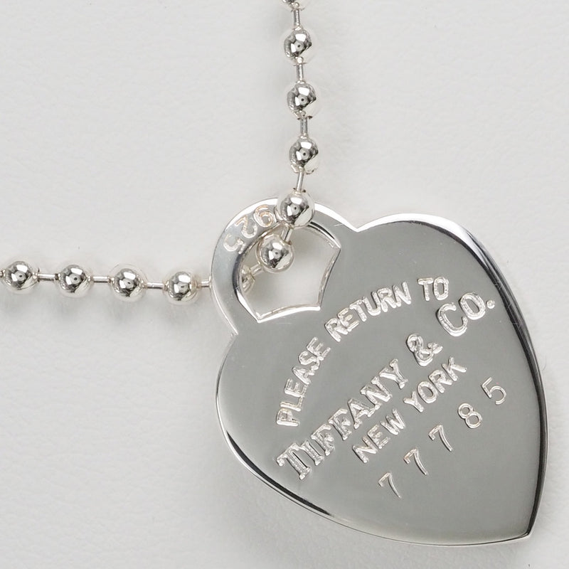 [Tiffany & Co.] Tiffany Heart Tag Return Tou Silver 925 Ladies Necklace A Rank