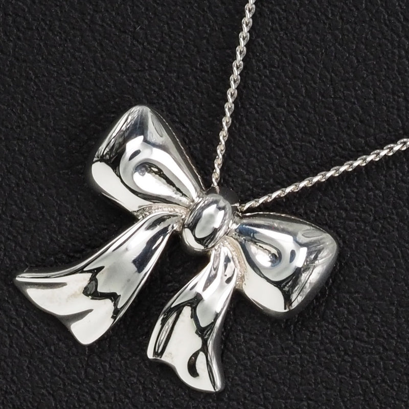 [Tiffany & Co.] Tiffany Ribbon Silver 925 Ladies Necklace A Rank