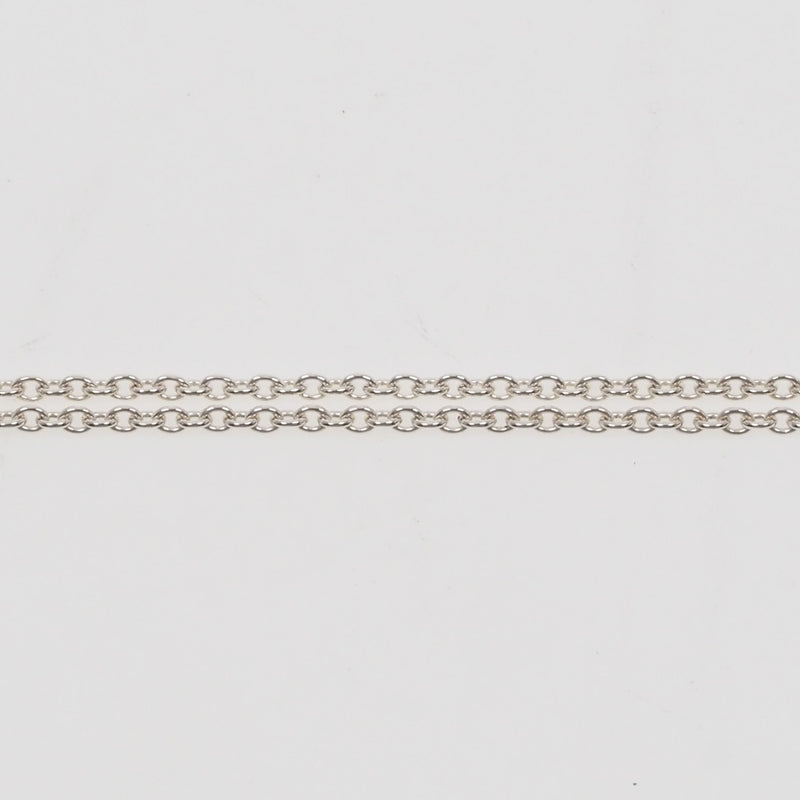 [Tiffany & Co.] Tiffany Pill Case Vintage Long Chain Silver 925 Ladies Necklace A Rank