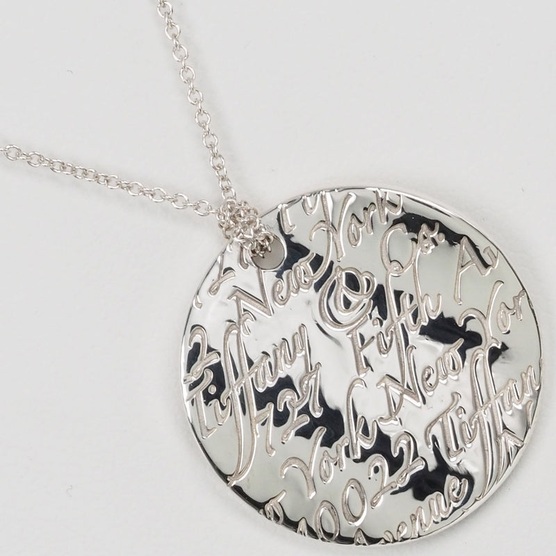 [TIFFANY & CO.] Tiffany Notes Round Silver 925 Ladies Necklace A Rank