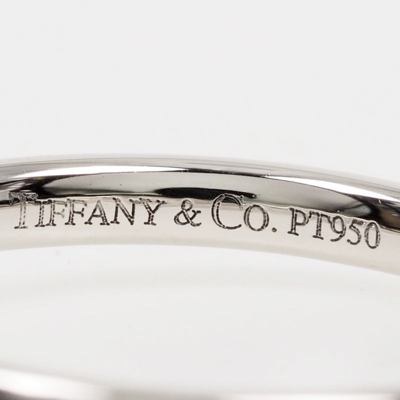 [Tiffany＆Co。] Tiffany弯曲的乐队Elsa Peletti Pt950 Platinum 12.5女士戒指 /戒指