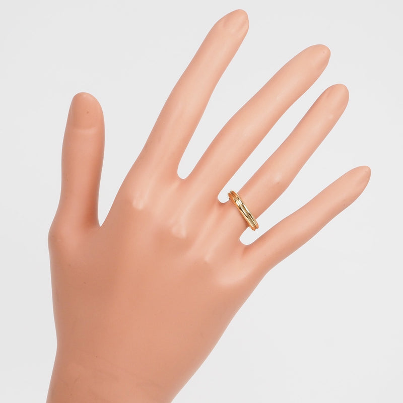 [Tiffany & Co.] Tiffany Banding Ring No. 7 Ring / Ring Vintage K18 옐로우 골드 번들링 1 라인 레이디스 랭크