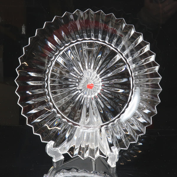 [BACCARAT] Baccarat (MILLE NUITS) Plate 26cm Crystal_ Tableware S Rank