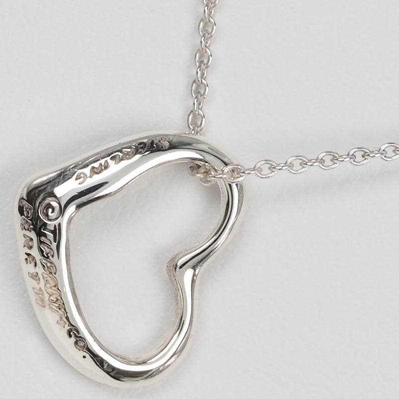 [Tiffany & co.] Tiffany Open Heart Elsa Peletti Silver 925 Collar de mujeres A
