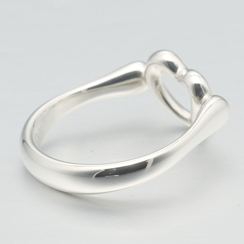 [Tiffany＆Co。] Tiffany开放心Elsa Peletti Silver 925 10.5女士戒指 /戒指