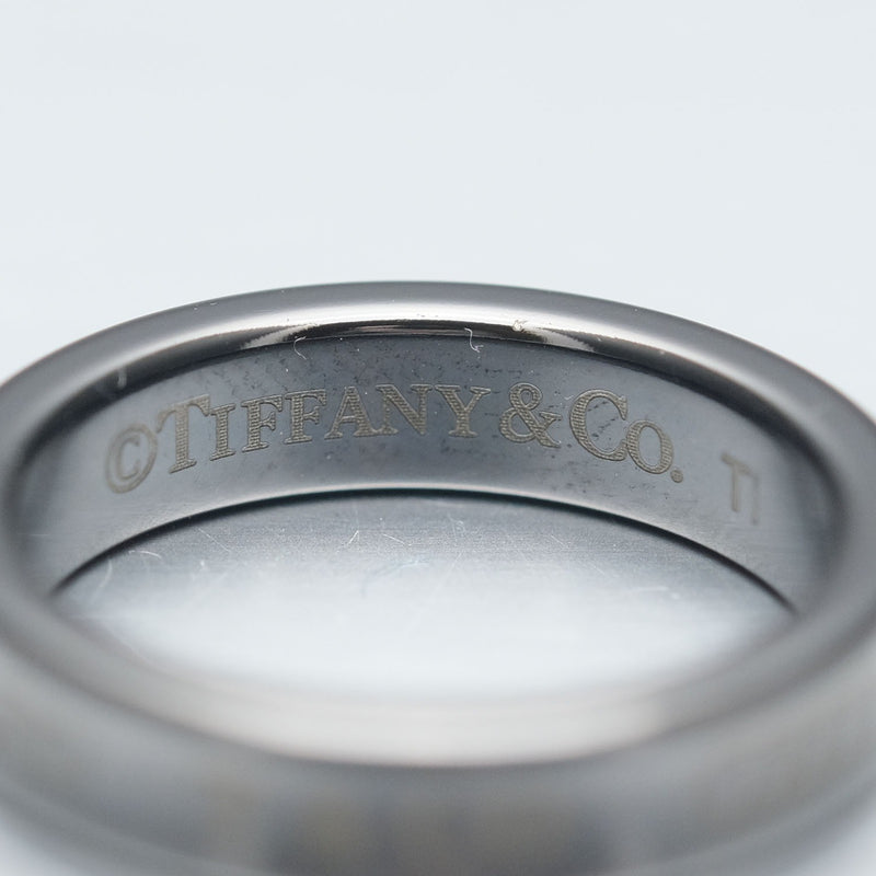 [TIFFANY & CO.] Tiffany 1837 Titanium 7.5 Ladies Ring / Ring A-Rank
