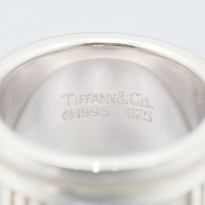 [TIFFANY & CO.] Tiffany Atlas Wide Silver 925 12.5 Ladies Ring / Ring A Rank