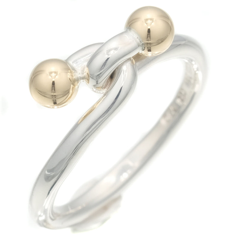 [TIFFANY & CO.] Tiffany Love Knot Silver 925 × K18 Gold No. 9 Ladies Ring / Ring A Rank