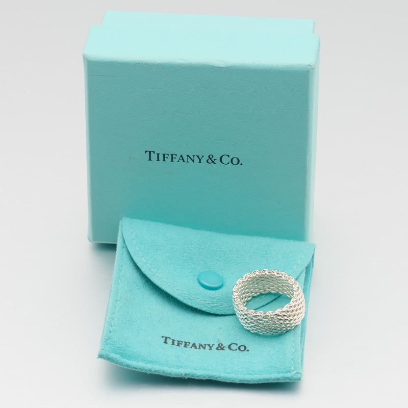 TIFFANY&Co.】ティファニー サマセット メッシュ シルバー925 16.5号