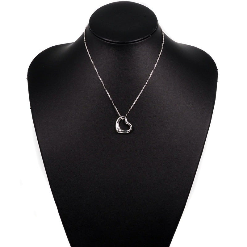 [TIFFANY & CO.] Tiffany Open Heart Silver 925 Ladies Necklace A Rank