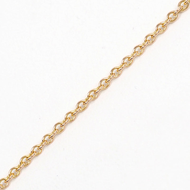 [Tiffany & Co.] Tiffany Vizer Yard K18 Pink Gold X Diamond Ladies Necklace A Rank