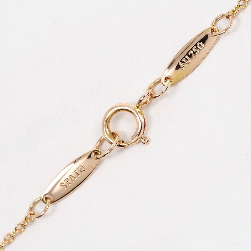 [Tiffany & Co.] Tiffany Vizer Yard K18 Pink Gold X Diamond Ladies Necklace A Rank