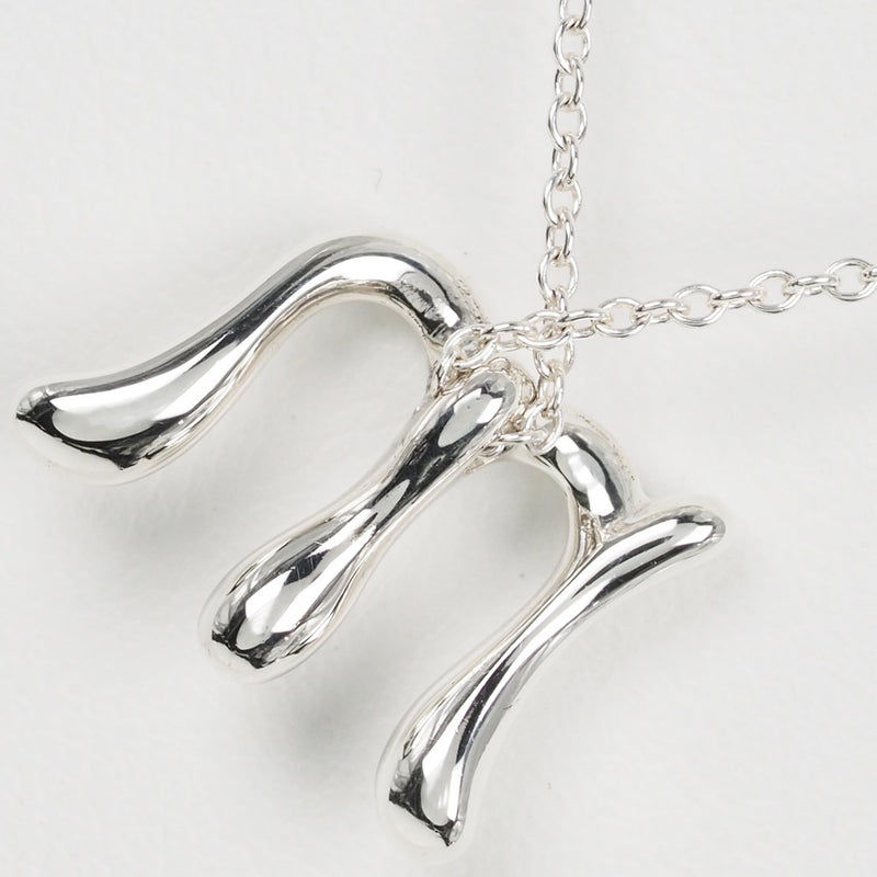 [TIFFANY & CO.] Tiffany Initial M Silver 925 Ladies Necklace A Rank