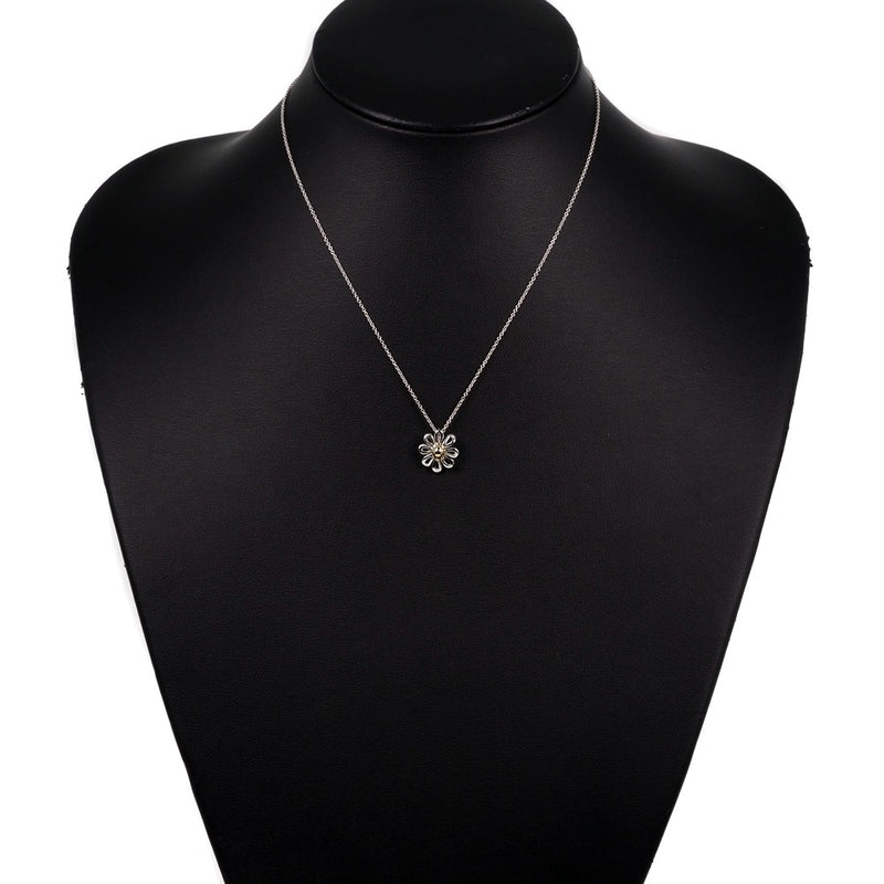 [Tiffany & Co.] Tiffany Daisy Flower Silver 925 Ladies Necklace A Rank