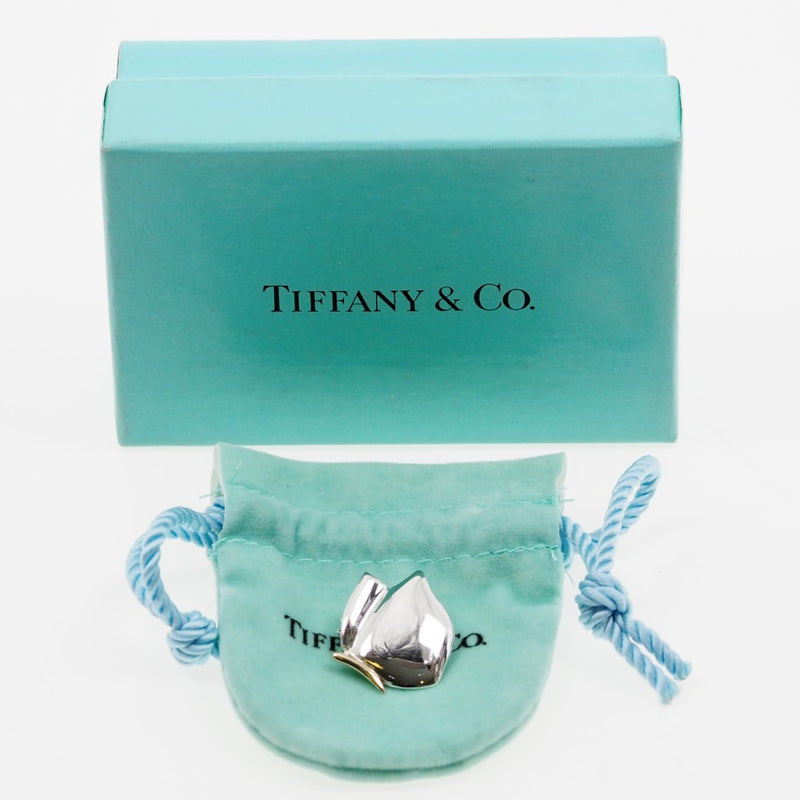 [Tiffany＆Co。] Tiffany Butterfly Silver 925×K18 Gold Ladies项链A级