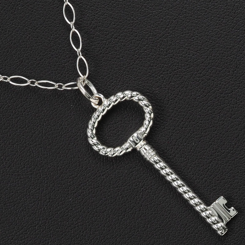 [Tiffany & Co.] Tiffany Oval Key Silver 925 Ladies Necklace A Rank
