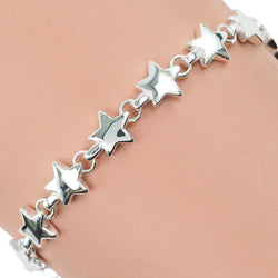 [TIFFANY & CO.] Tiffany Puff Star Vintage Silver 925 Ladies Bracelet A Rank