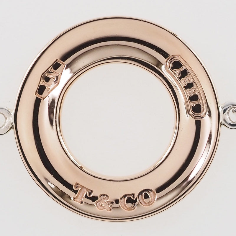 [TIFFANY & CO.] Tiffany 1837 Circle Silver 925 × Lved Metal Ladies Bracelet A Rank