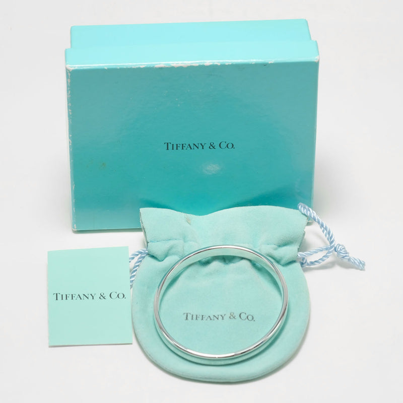 [Tiffany & Co.] Tiffany 1837 Narrow Silver 925 Ladies Bangle a Rank