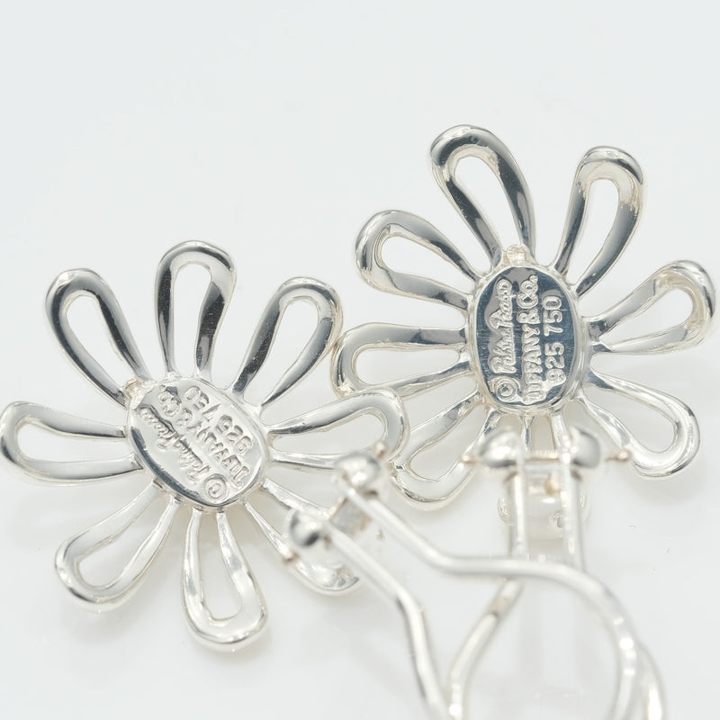 [Tiffany & Co.] Tiffany Daisy Flower Silver 925 × K18 금 레이디 이어링 A 등급