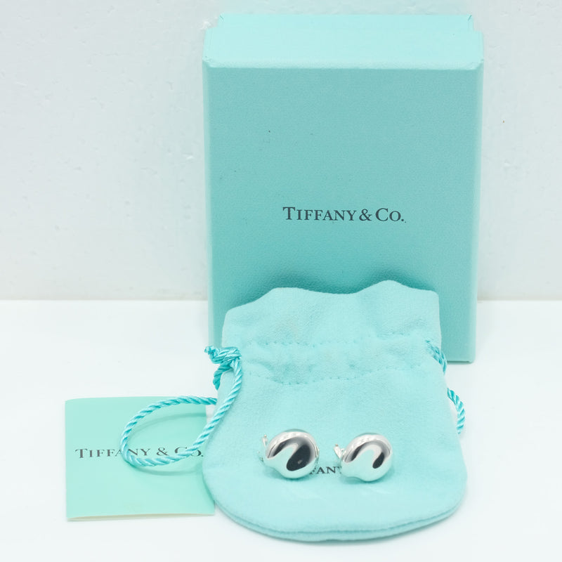[Tiffany & Co.] Tiffany Nugget 둘 다 같은 측면 실버 925 숙녀 귀걸이 A 등급