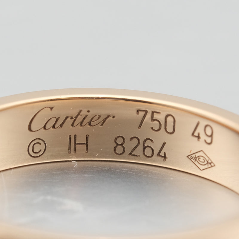 カルティエ-Cartier-カルティエ ミニラブリング 750 K18PG 指輪 ＃49 約9号
