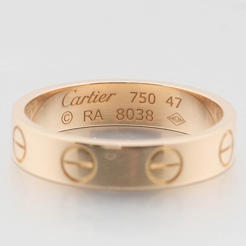 CARTIER】カルティエ ミニラブ K18ピンクゴールド 7号 レディース