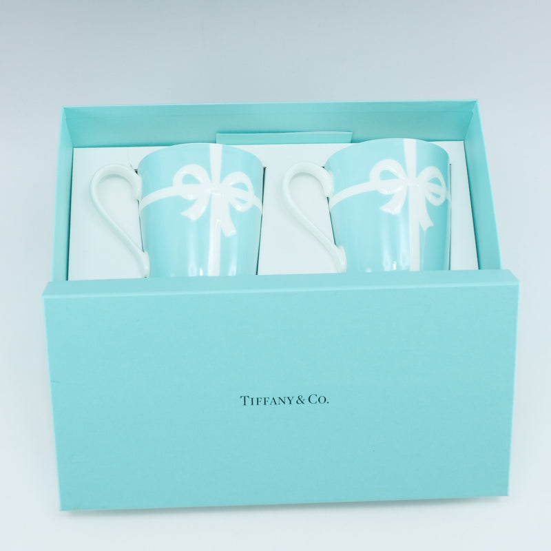 TIFFANY&Co.】ティファニー ブルーボックス マグカップ×2 ポーセリン _ 食器 Sランク – KYOTO NISHIKINO