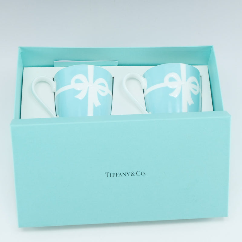 【TIFFANY&Co.】ティファニー
 ブルーボックス マグカップ×2 ポーセリン _ 食器
Sランク