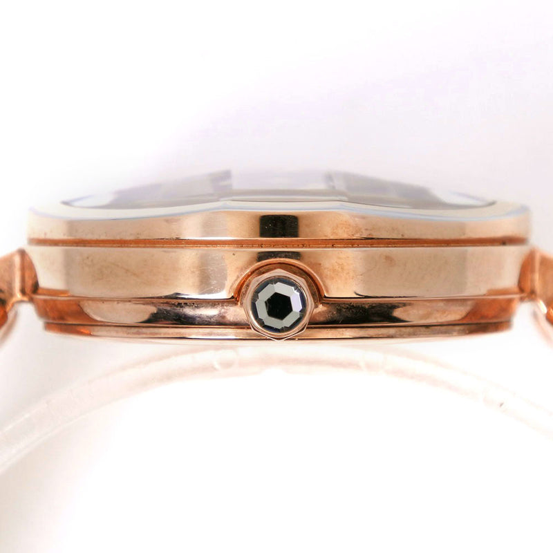 [Seiko]精工有线手表迷人的休闲收藏5y66-0am0不锈钢钢粉红色金石英多尔在红色表盘有线女士