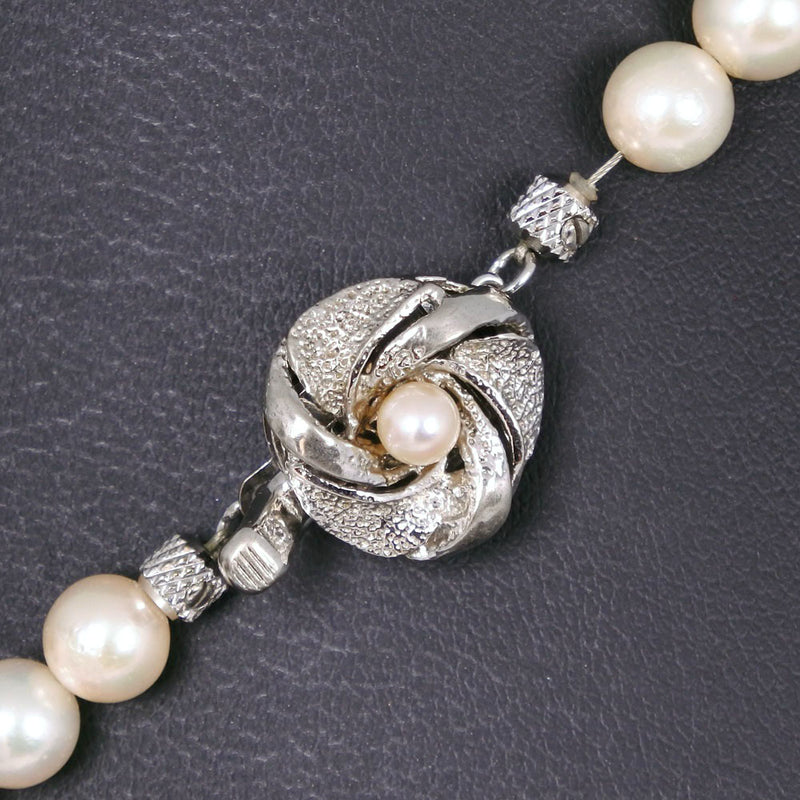 真珠 ネックレス 6.4～6.6ｍｍ パール×シルバー Pearl
