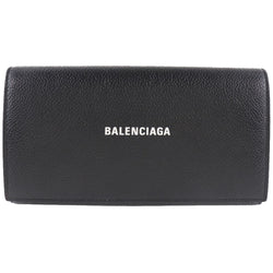 【BALENCIAGA】バレンシアガ
 ロゴ 650874 レザー 黒 メンズ 長財布
A-ランク