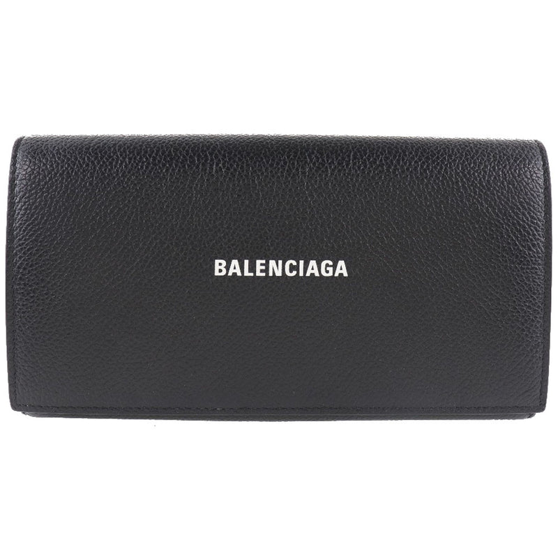 [BALENCIAGA] Balenciaga Logo 650874 Leather Black Men's Wallet A-Rank