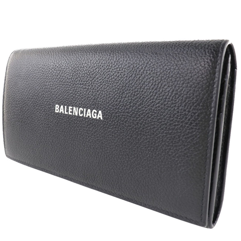 [Balenciaga] LOGO BALENCIAGA 650874 Cuero Black Men's Wallet A-Rank