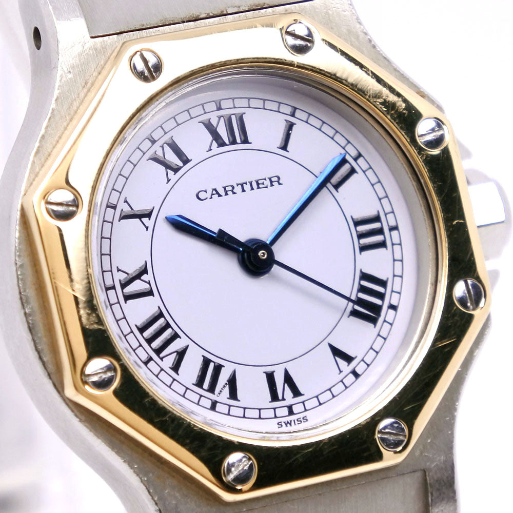 CARTIER】カルティエ サントスオクタゴンSM ステンレススチール×YG 自動巻き レディース 白文字盤 腕時計 – KYOTO NISHIKINO