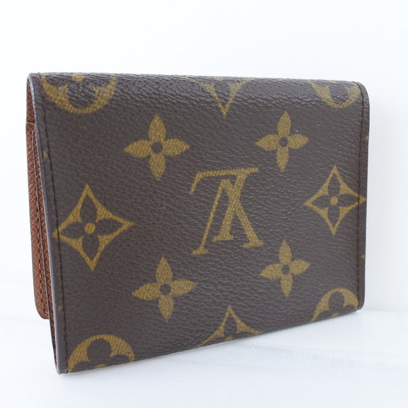 [LOUIS VUITTON] Louis Vuitton Anverop Cartodouvisit Card Case M62920 Monogram Canvas tea CA0043 Stamp Unisex Branch