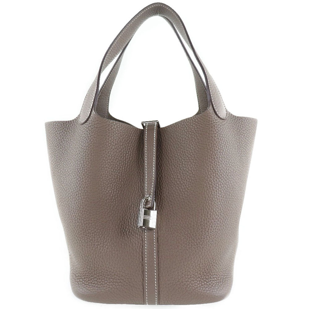 HERMES】エルメス ピコタンロックMM トリヨンクレマンス エトゥープ
