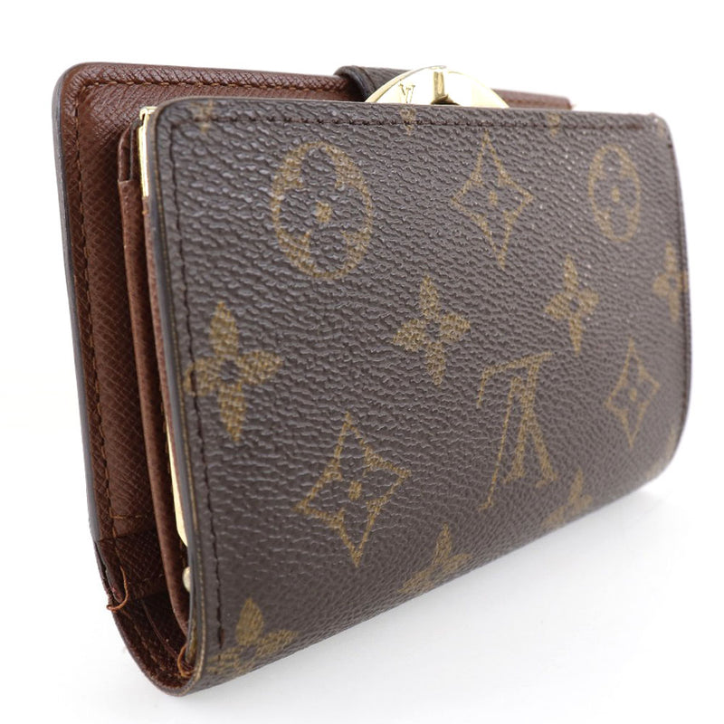 [Louis Vuitton] Louis Vuitton Port Monet Vie Vienois M61663会标帆布茶女士Bi -fold Wallet