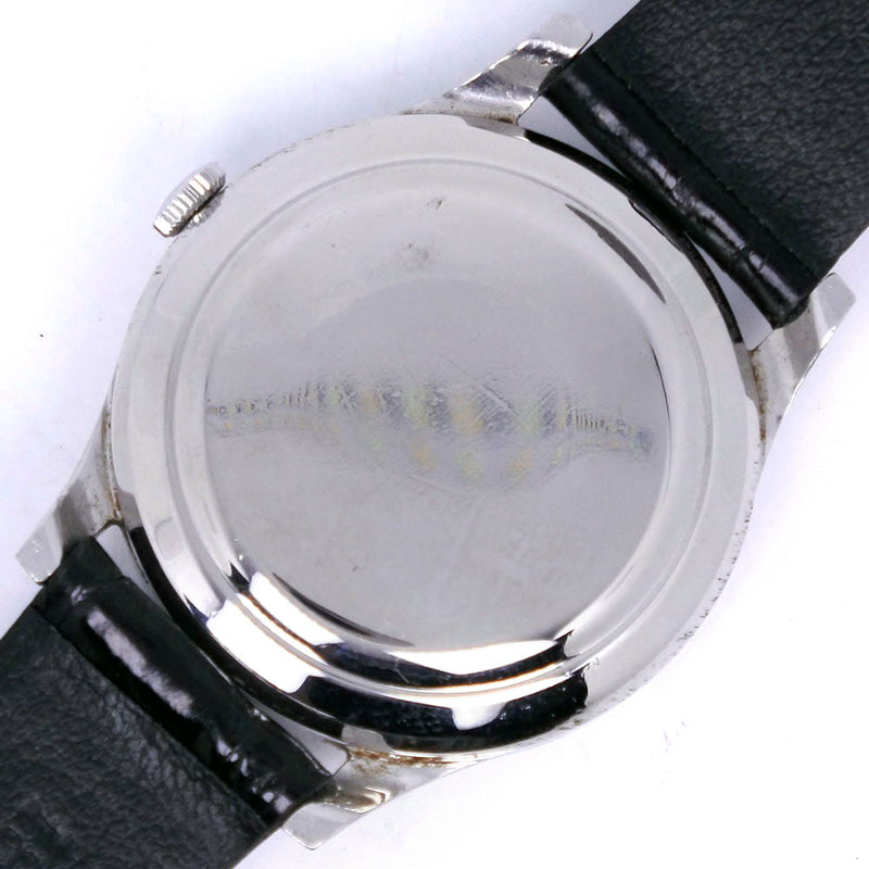【IWC】インターナショナルウォッチカンパニー
 腕時計
 cal.8531 ステンレススチール×レザー 黒 自動巻き シルバー文字盤 メンズB-ランク