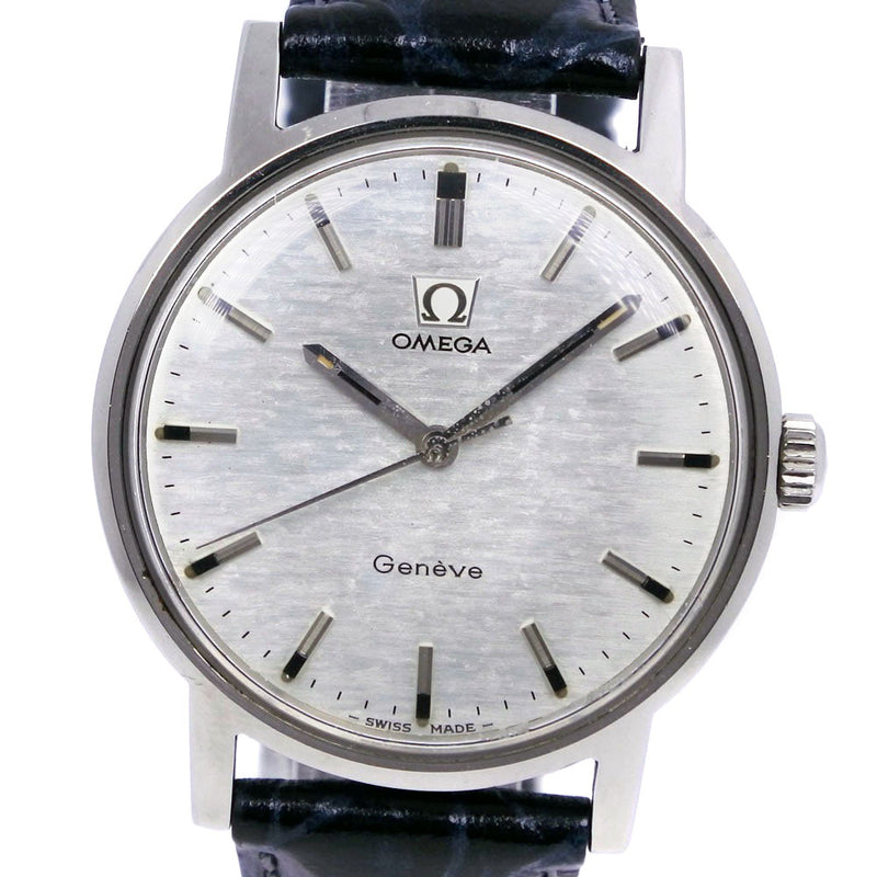 [OMEGA] Omega Devil/Devil Vintage Cal.601 135.070 Stainless steel x Leather Silver hand-wound men's silver dial Watch B-Rank