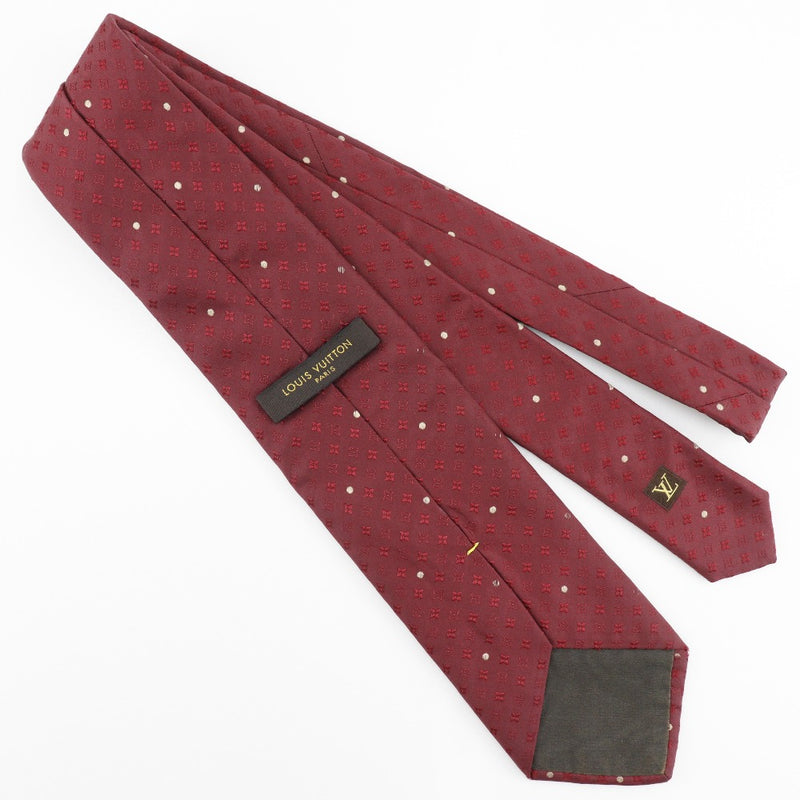 [LOUIS VUITTON] Louis Vuitton Silk Wine Red Men's Tie