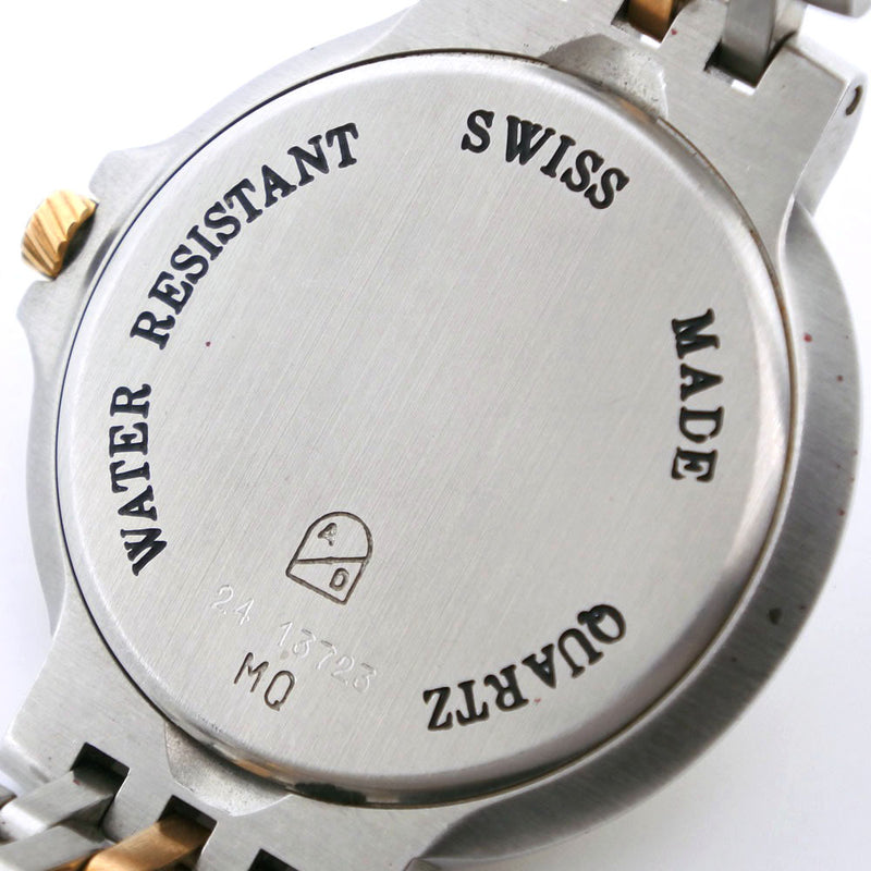 [Dunhill] Dunhill 
 Reloj de élite 
 Acero inoxidable x chapada de oro de cuarzo plateado pantalla analógica dial blanco