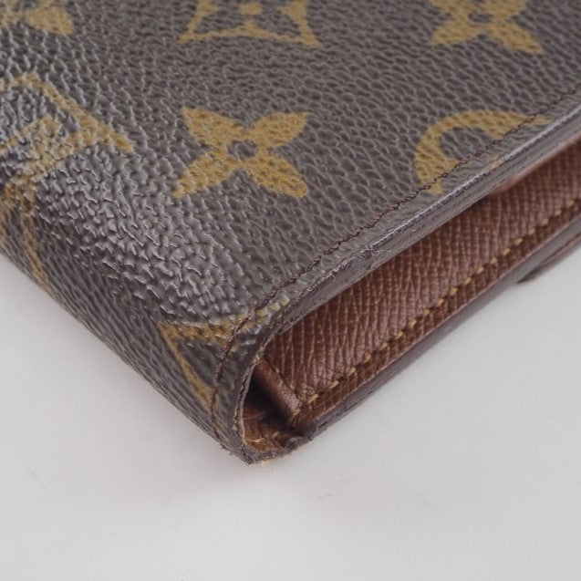 [LOUIS VUITTON] Louis Vuitton Porte Trezol Etu Pie M61202 Monogram Canvas Tea SP1010 Stamp Unisex Squid Fold Wallet A-Rank