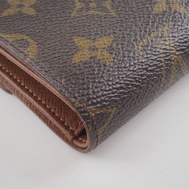 [LOUIS VUITTON] Louis Vuitton Porte Trezol Etu Pie M61202 Monogram Canvas Tea SP1010 Stamp Unisex Squid Fold Wallet A-Rank