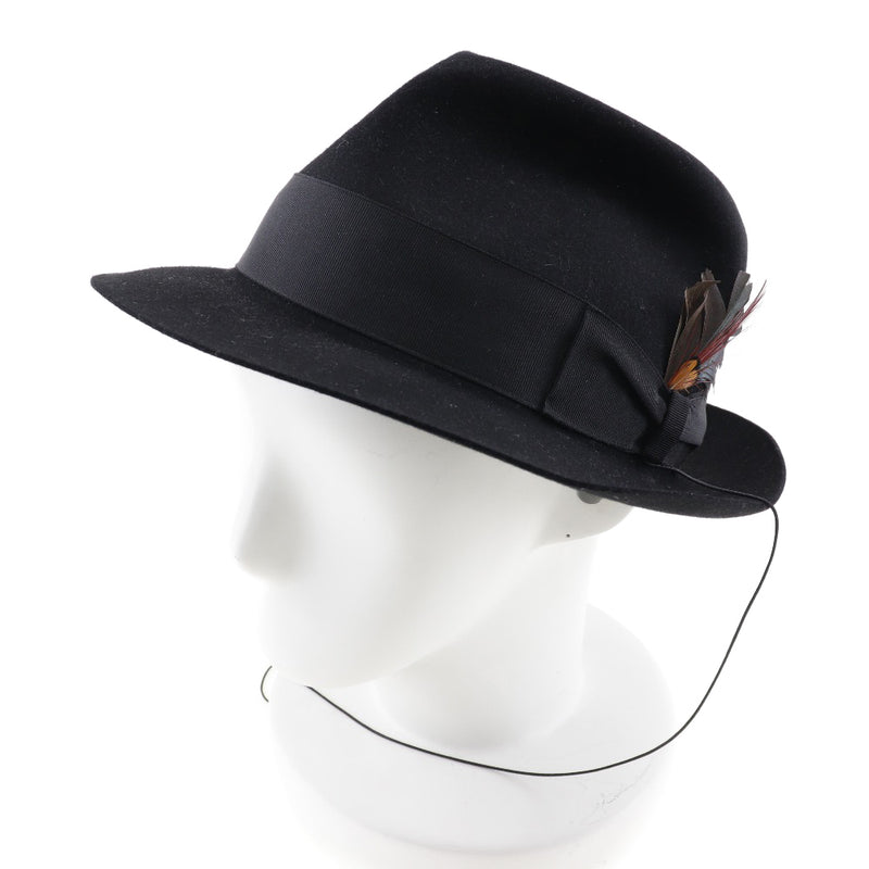 [Borsalino] Borsalino 
 帽子 
 帽子羊毛X皮革黑人